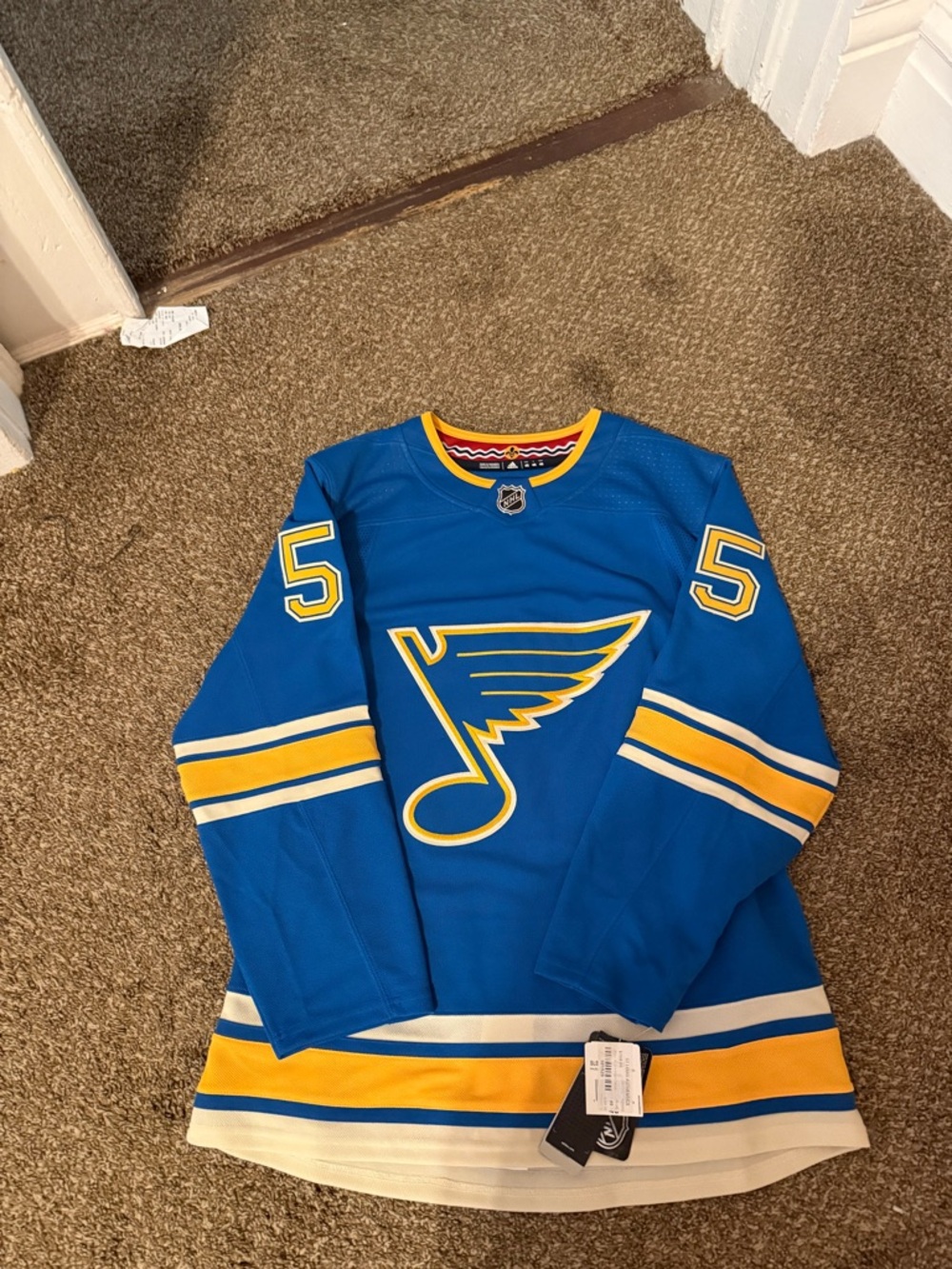 St. Louis Blues - Colton Paryako - adidas hockey jersey
